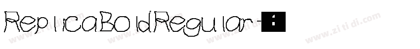 Replica Bold Regular字体转换